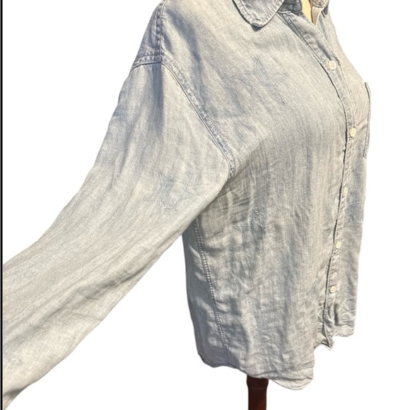 Rails Denim Button Down Stars - Picture 2 of 6